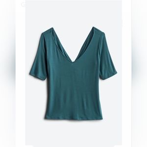 NINE BRITTON Gretchen Twist Open Back Knit Top